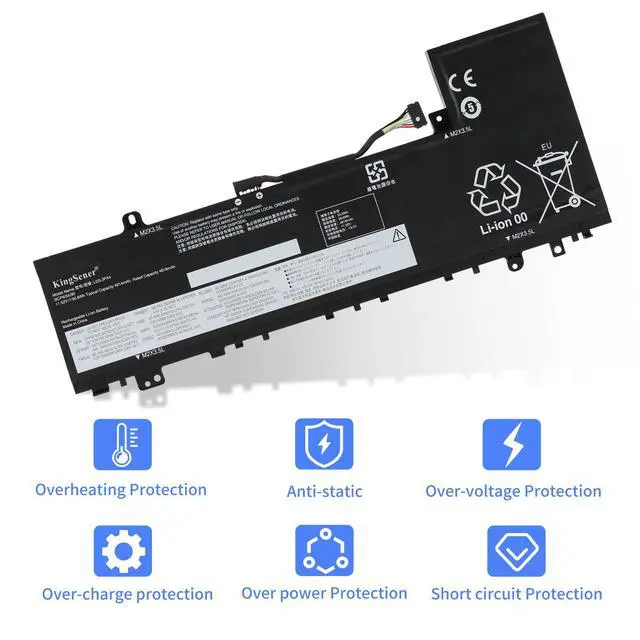 Alt view image 5 of 7 - KingSener L22L3PA4 Replacement Battery For Lenovo IdeaPad Slim 5 14ABR8 (82XE) 14IRL8 (82XD) 16ABR8 (82XG) 56.6Wh 4914mAh