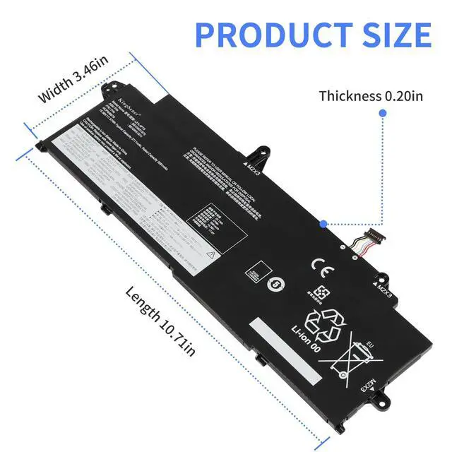 Alt view image 2 of 7 - KingSener L21L4P73 57Wh Laptop Battery For Lenovo ThinkPad T14s Gen 3 21BR 21BS 21CQ 21CR