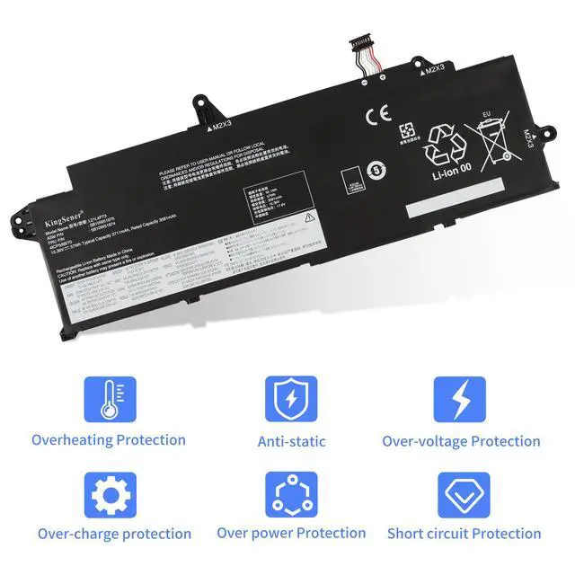 Alt view image 5 of 7 - KingSener L21L4P73 57Wh Laptop Battery For Lenovo ThinkPad T14s Gen 3 21BR 21BS 21CQ 21CR