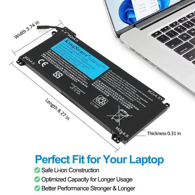 Alt view image 5 of 6 - KingSener PG06XL Replacement Battery for HP Omen 5 Air 15-dh0006TX HSTNN-DB9F L48431-2C1