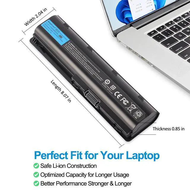 Alt view image 5 of 7 - KingSener MU06 Laptop Battery For HP Pavilion DM4 Envy 15-1100 Envy 17-1000 Envy 17-1200 Series 5600mAh