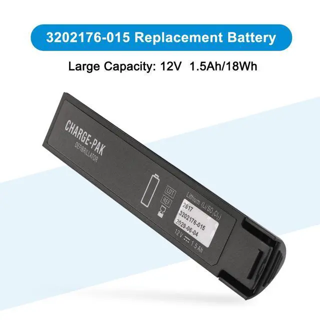 Alt view image 2 of 7 - KingSener 3202176-015 Replacement AED Battery for Physio-Control LIFEPAK CR Plus Express