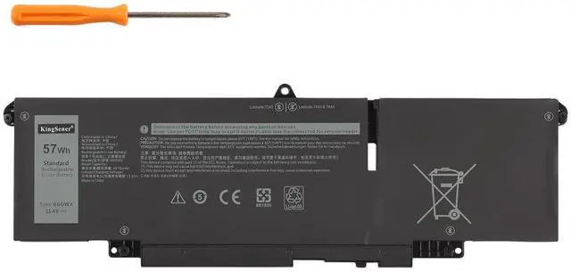 Main image of KingSener 66DWX Battery Replacement For Dell Latitude 7340 7350 7440 7450 7640 7650 Series