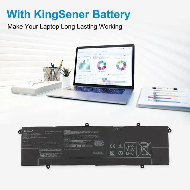 Alt view image 5 of 7 - KingSener C31N2105-1 Battery For ASUS Vivobook Pro 15 OLED K6502 Vivobook Pro 14X OLED N7401 K3605