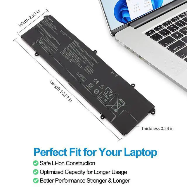 Alt view image 6 of 7 - KingSener C31N2105-1 Battery For ASUS Vivobook Pro 15 OLED K6502 Vivobook Pro 14X OLED N7401 K3605