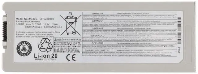 Main image of KingSener CF-VZSU80U Replacement Battery For Panasonic Toughbook CF-C2 70Wh