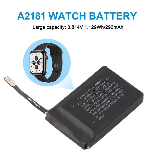 Alt view image 2 of 7 - KingSener A2181 Replacement Battery For Apple Watch SE 44mm A2352 A2354