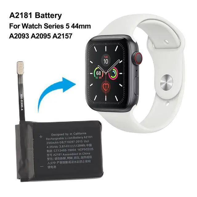 Alt view image 5 of 7 - KingSener A2181 Replacement Battery For Apple Watch SE 44mm A2352 A2354