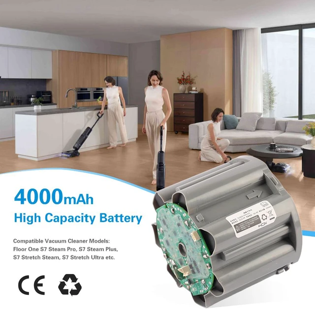 Alt view image 2 of 7 - KingSener CL2123-7S1P-02B Replacement Battery For Tineco Floor ONE S7 PRO