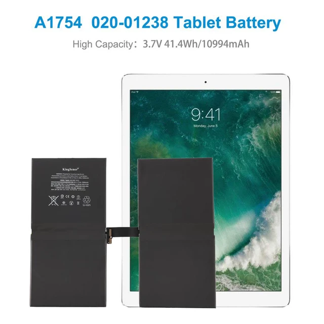 Alt view image 2 of 7 - KingSener A1754 020-01238 Tablet Battery For Apple iPad Pro 12.9 2017 2nd Gen A1670 A1671 A1821