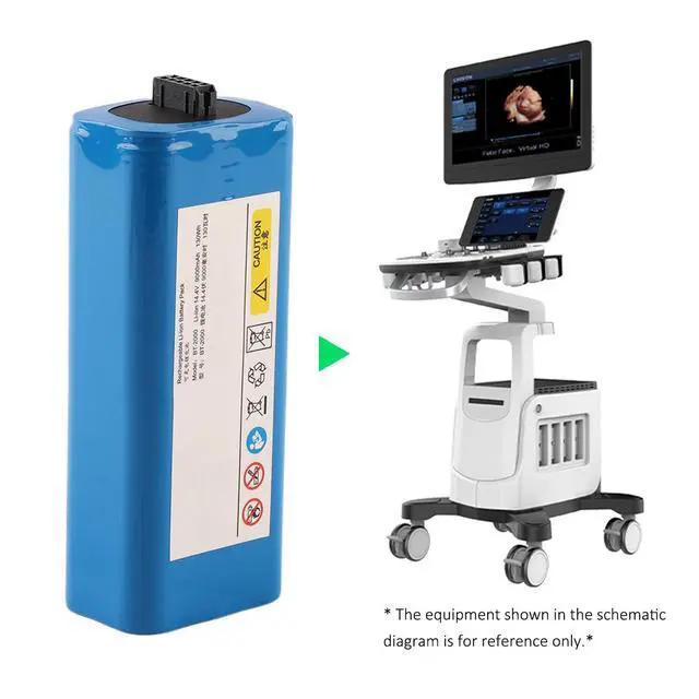 Alt view image 6 of 7 - KingSener BT-2000 Battery for CHISON QBit 7 QBit 9 Portable Ultrasound System 14.4V 130Wh