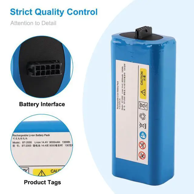 Alt view image 5 of 7 - KingSener BT-2000 Battery for CHISON QBit 7 QBit 9 Portable Ultrasound System 14.4V 130Wh