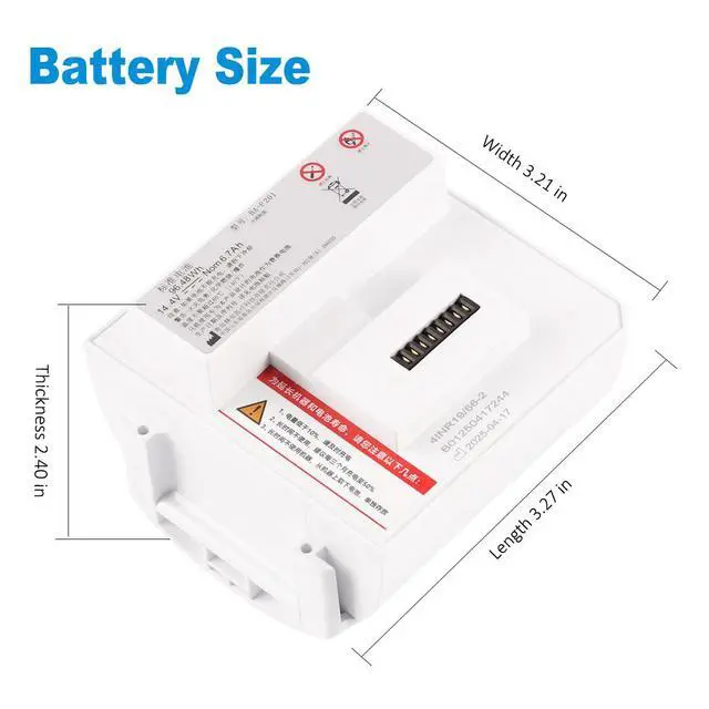 Alt view image 3 of 7 - KingSener BA-P201 Replacement Battery For Rhythm Healthcare P2-E6 Portable Oxygen Concentrator