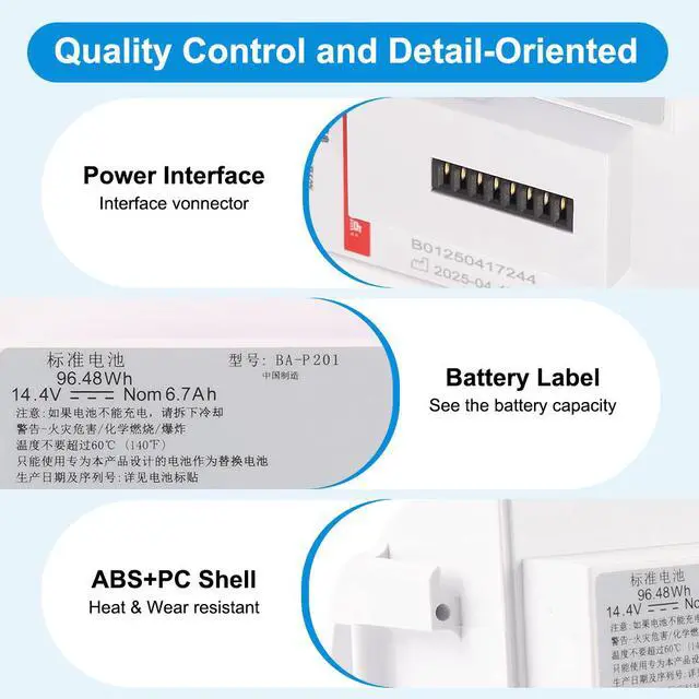 Alt view image 4 of 7 - KingSener BA-P201 Replacement Battery For Rhythm Healthcare P2-E6 Portable Oxygen Concentrator