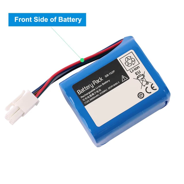 Alt view image 6 of 7 - KingSener SB-752P Battery for Nihon Kohden SVM-7521 SVM-7523 Patient Monitor 6600mAh 47.5Wh 7.4V