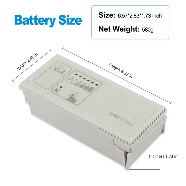 Alt view image 3 of 7 - KingSener 8000-0580-01 Replacement Battery for ZOLL SurePower II Lithium-Ion X Series