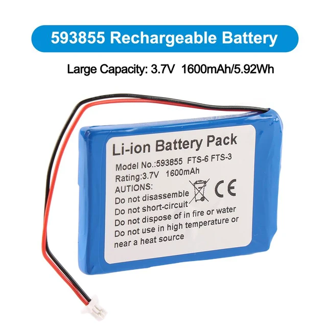 Alt view image 2 of 7 - KingSener 593855 Replacement Battery For Edan FTS-3 Wireless Fetal Monitor Probe