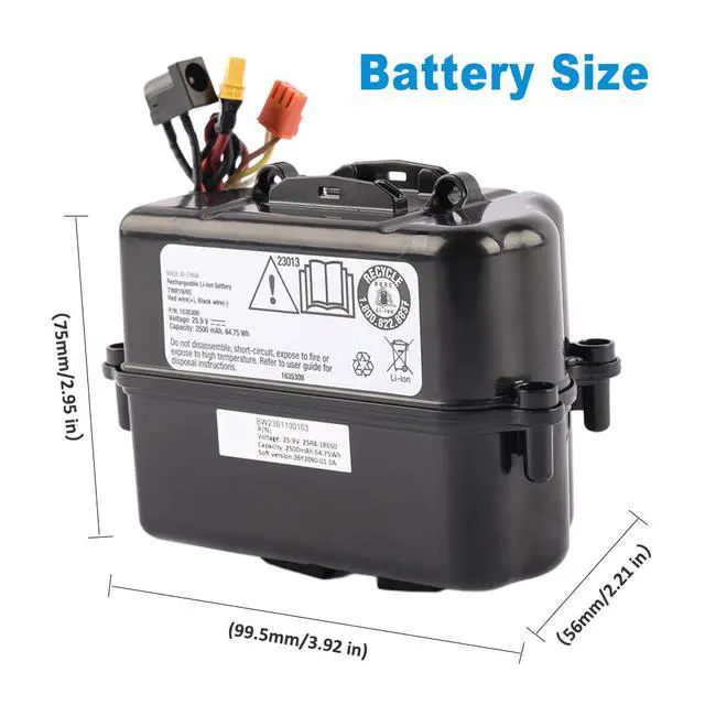 Alt view image 3 of 7 - KingSener 1635308 Replacement Battery For Bissell CrossWave X7 Cordless Pro 25.9V 2500mAh