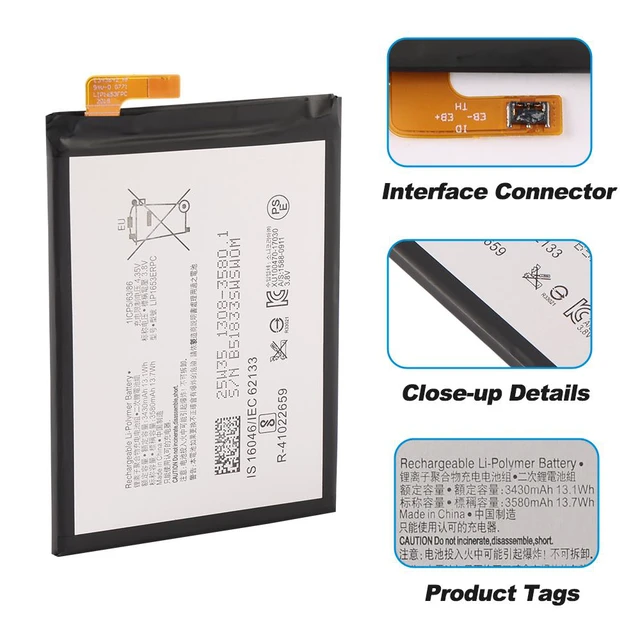 Alt view image 4 of 7 - KingSener LIP1653ERPC Replacement Battery For Sony Xperia XA2 Ultra