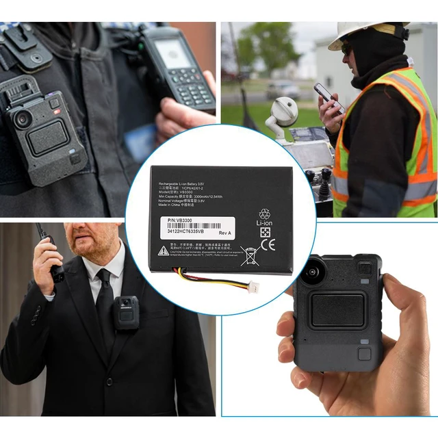 Alt view image 2 of 7 - KingSener VB3300 Replacement Battery For Motorola VB400 Body Camera