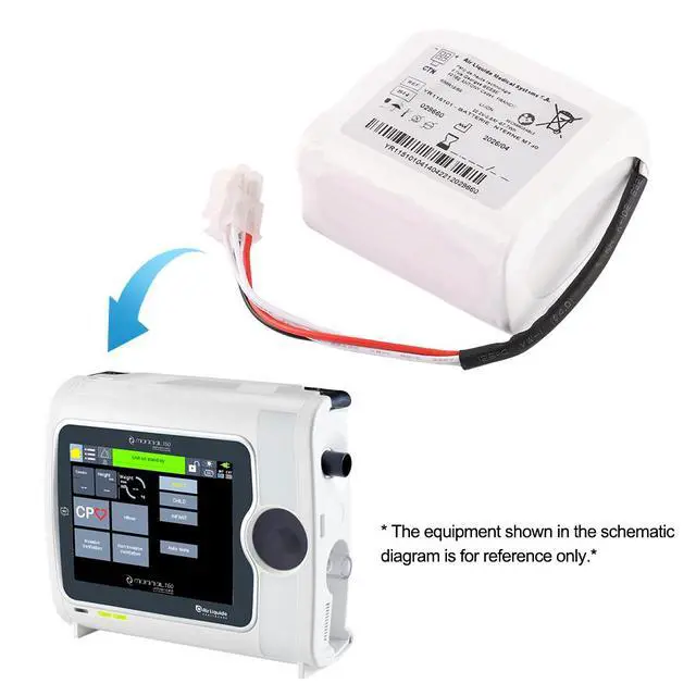 Alt view image 5 of 7 - KingSener YR115101 Battery for Air Liquide Monnal T60 Respirator Ventilator 57.7Wh 22.2V