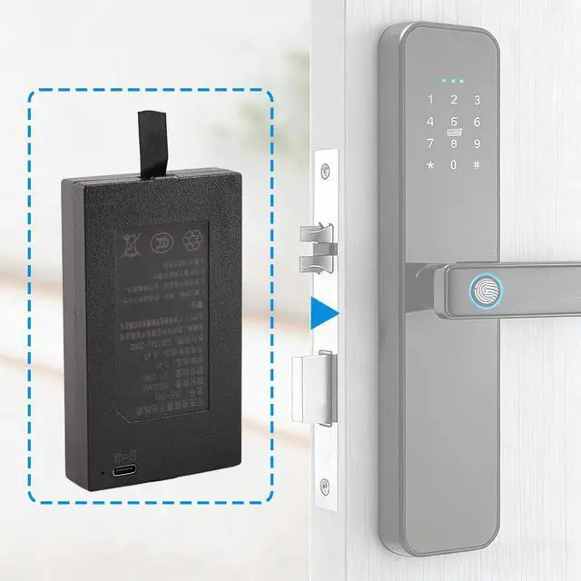 Alt view image 7 of 7 - KingSener ZNS-09H 5000mAh Replacement Battery For Smart Door Lock