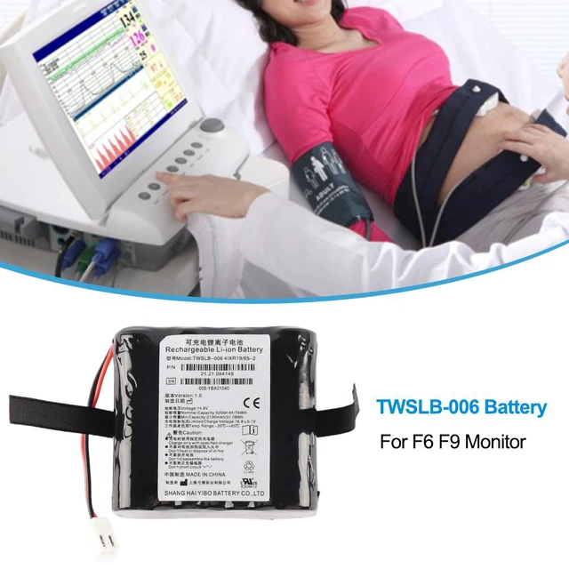 Alt view image 5 of 7 - KingSener TWSLB-006 4IXR19/65-2 Replacement Battery For Edan F9 Patient Monitor