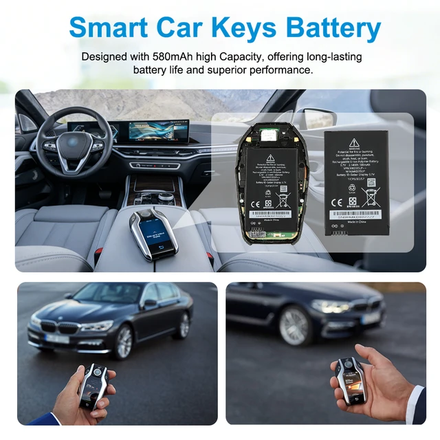Alt view image 7 of 7 - KingSener MKD35UP 9442976-01 Battery For BMW 5310le 730 740 745 760li LCD Remote Key