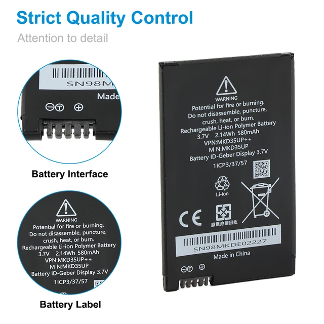 Alt view image 4 of 7 - KingSener MKD35UP 9442976-01 Battery For BMW 5310le 730 740 745 760li LCD Remote Key