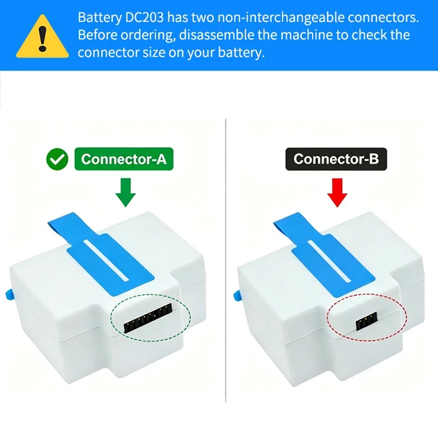 Alt view image 5 of 5 - KingSener DC203 Syringe Pump Battery for ENMIND EN-S7 EN-V7 Smart 2600mah 11.1v Connector Small