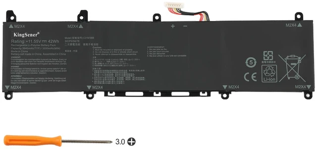 Main image of KingSener C31N1806 Laptop Battery For Asus VivoBook S330F S330UA X330FA X330FL X330UA K330FA R330UN 42Wh/3640mAh