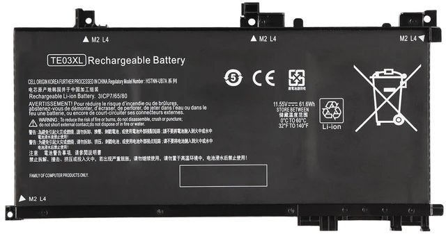 Main image of KingSener TE03XL Laptop Battery Notebook Batteries For HP OMEN 15-bc011TX 15-bc012TX 15-bc013TX 15-AX015TX AX017TX TPN-Q173 HSTNN-UB7A 849910-850