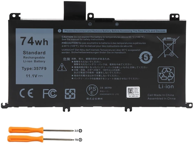 Main image of KingSener 11.1V 74WH 357F9 Laptop Battery Notebook Batteries For Dell Inspiron 15- 7000 7559 7557 7566 7567 5576 INS15PD-1548B INS15PD-1748B INS15PD-1848B