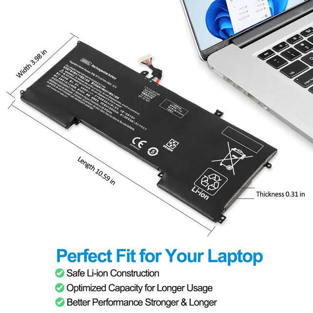 Alt view image 5 of 7 - Kingsener AB06XL Laptop Battery For HP Envy 13 2017 13-AD019TU AD022TU AD023TU AD024TU AD025TU AD026TU AD027TU Series