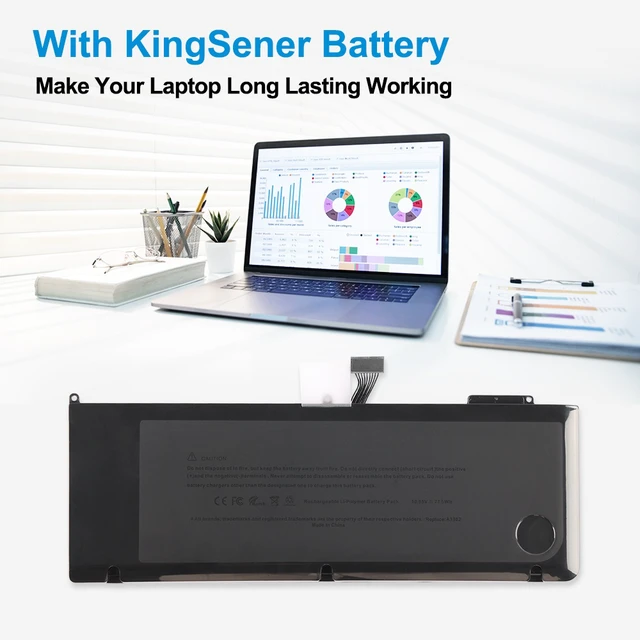 Alt view image 4 of 7 - KingSener A1382 Battery for MacBook Pro 15 A1286 (Early 2011Mid 2012) 10.95V 77.5Wh 7200mAh
