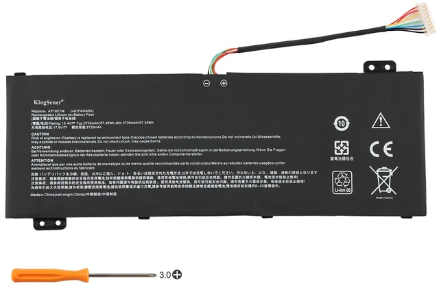 Main image of KingSener AP18E7M Laptop Battery For Acer Nitro 5 AN515-54 AN515-55 Series