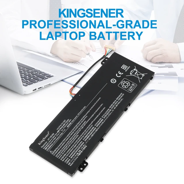 Alt view image 2 of 7 - KingSener AP18E8M AP18E7M Laptop Battery for Acer Nitro 5 Aspire 7 Predator Helios 300 15.4V