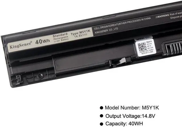 Alt view image 6 of 7 - KingSener 14.8V 40WH Laptop Battery M5Y1K  K185W For DELL Vostro 3451 3458 3551 3558 V3458 V3451 N3558 N5558 WKRJ2 GXVJ3 HD4J0