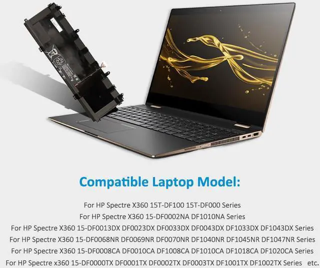 Alt view image 5 of 6 - KingSener SU06XL Laptop Battery For HP Spectre X360 15-DF000 DF0000NR DF1040NR DF0013DX DF0033DX DF0008CA DF1020CA DF0000TX DF1002TX Series HSTNN-DB8W L29048-271 L29184-005 SU06084XL