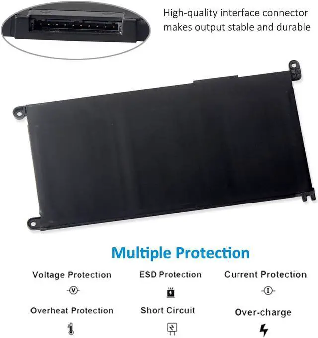 Alt view image 3 of 7 - Kingsener YRDD6 Laptop Battery for Dell Inspiron 5482 5480 5481 5485 5491 5591 5593 3583 3310 2-in-1 3493 3582 3593 3793 5584 5493 5585 5594 5598 Vostro 3491 5481 5581 5490 5590 0YRDD6 VM732 1VX1H