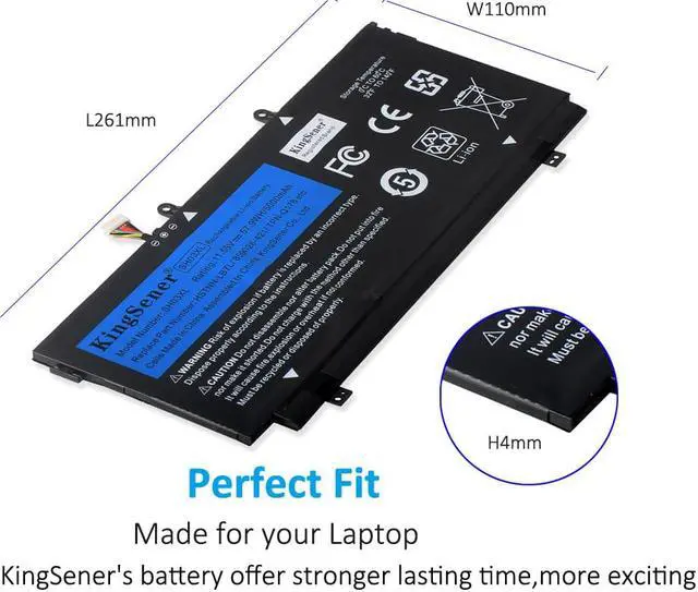 Alt view image 5 of 7 - Kingsener CN03XL SH03XL Laptop Battery For HP ENVY 13-AB 13-AB003NF 13-AB023TU HSTNN-LB7L TPN-Q178 901308-421 901345-855 859026-421 859356-855