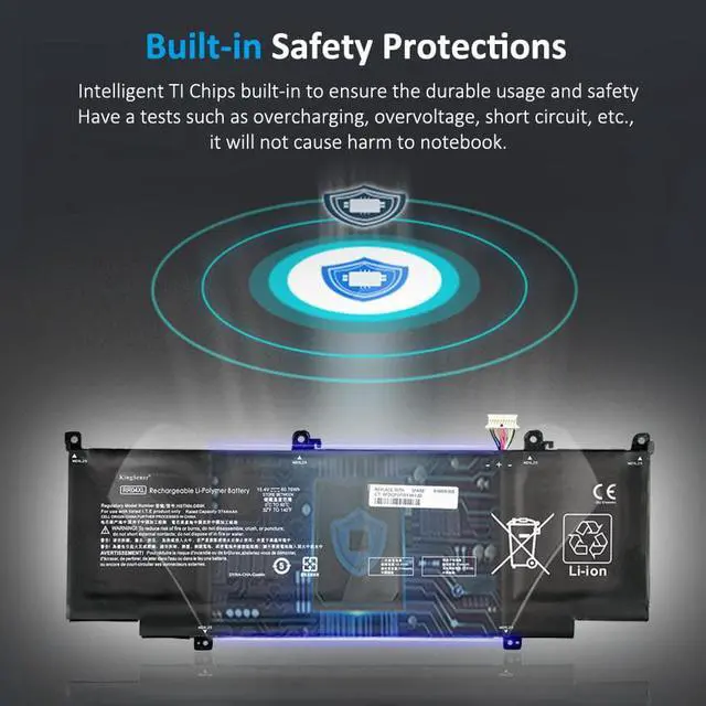 Alt view image 6 of 6 - KingSener RR04XL Laptop Battery Compatible with HP Spectre X360 13-AW0900 13-AW0090CA 13-AW0003DX 13-AW0001LA 13-AW0001LM Notebook HSTNN-DB9K HSTNN-OB1M L60373-005 L60213-2C1 L60213-AC1