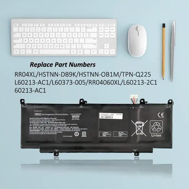Alt view image 2 of 6 - KingSener RR04XL Laptop Battery Compatible with HP Spectre X360 13-AW0900 13-AW0090CA 13-AW0003DX 13-AW0001LA 13-AW0001LM Notebook HSTNN-DB9K HSTNN-OB1M L60373-005 L60213-2C1 L60213-AC1