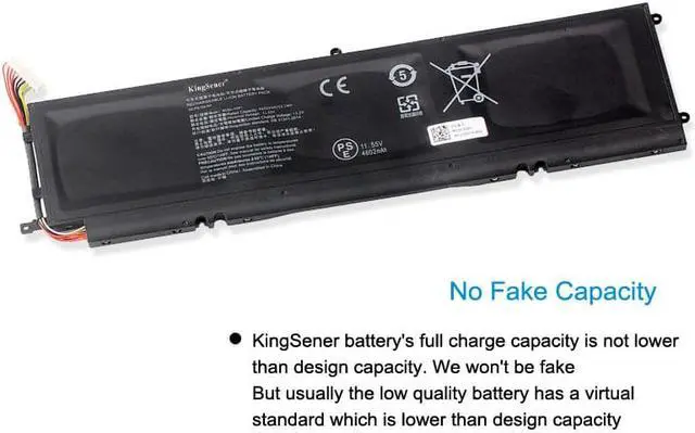 Alt view image 2 of 4 - Kingsener RC30-0281 Laptop Battery for Razer Blade Stealth 13 2018 2019 GTX 1650 Max-Q i7-8565UR RZ09-03102E52-R3U1 RZ09-02810E71 R3U1 RZ09-02812E71 RC30-02810200 3ICP6/59/84
