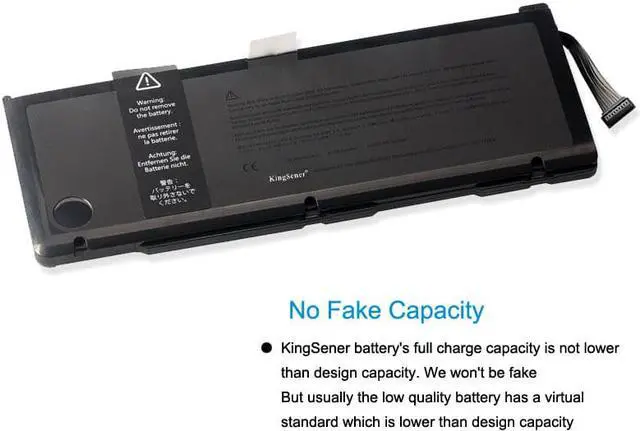 Alt view image 2 of 7 - Kingsener A1383 Laptop Battery for MacBook Pro 17 inch A1297 (only for 2011 Version) MD311 MC725 020-7149-A 020-7149-A10 95Wh/8700mAh