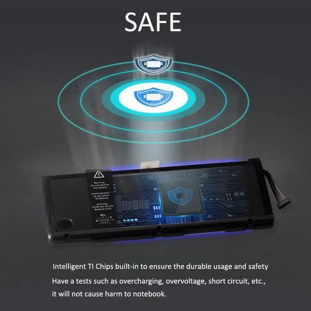 Alt view image 5 of 7 - Kingsener A1383 Laptop Battery for MacBook Pro 17 inch A1297 (only for 2011 Version) MD311 MC725 020-7149-A 020-7149-A10 95Wh/8700mAh