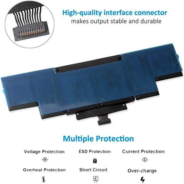 Alt view image 3 of 6 - Kingsener A1494 Laptop Battery for Apple MacBook Pro 15" A1398 Retina (Late 2013 & Mid 2014) ME293 ME294 11.26V 95Wh 8440mAh