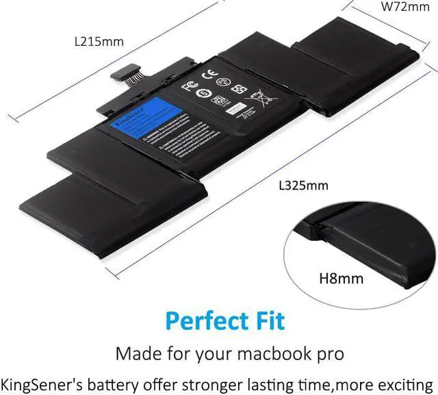 Alt view image 5 of 6 - Kingsener A1618 Laptop Battery For Apple MacBook Pro 15" A1398  Retina (2015 Version), 020-00079 MJLQ2LL/A MJLT2LL/A