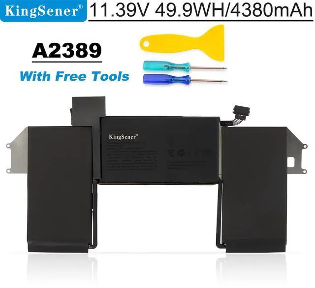 Main image of Kingsneer A2389 Laptop Battery For MacBook Air 13 Inch A2337 M1 2020 EMC 3598 MGN53LL/A MGN83LL/A MGN63LL/A MGN93LL/A MGND3LL/A MGN73LL/A MGNA3LL/A MGNE3LL/A MVH22LL/A MWTJ2LL/A 11.39V