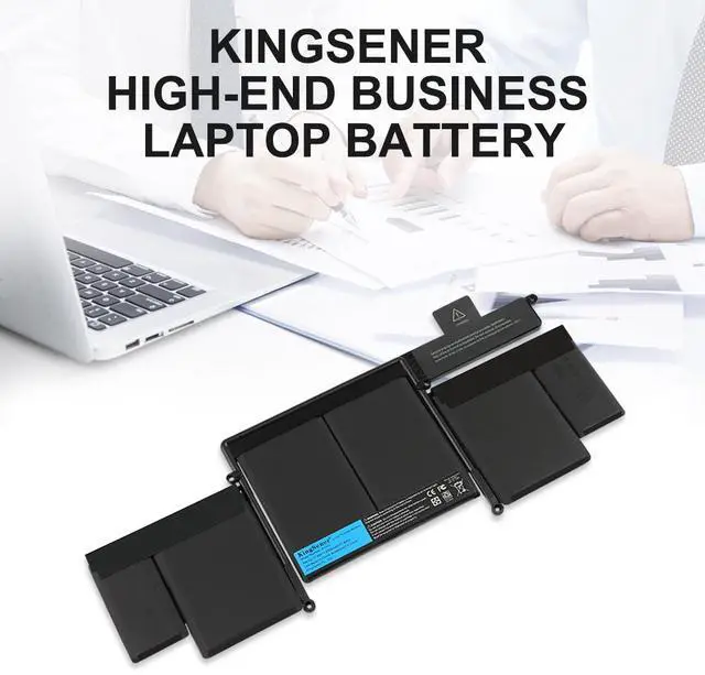 Alt view image 2 of 6 - Kingsener A1493 Laptop Battery for Apple A1502 ME864LL/A ME866LL/A; MacBook Pro 13" Retina Battery-Only for Late 2013, Mid 2014 Version